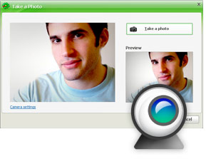 Изменить свой аватар одним кликом – можно использовать веб-камеру, загрузить файл или выбрать аватар