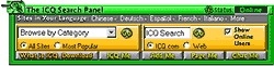 The ICQ Search Panel